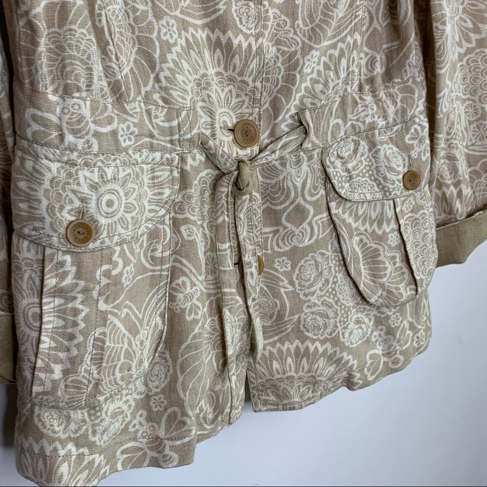 Oilily Linen Embroidered Utility Jacket - Picture 8 of 16